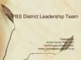 PBS District Leadership Team PowerPoint PPT Presentation