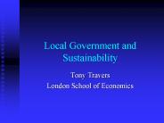Local Government and Sustainability