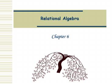 Relational Algebra