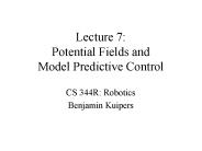 Lecture 7: Potential Fields and Model Predictive Control
