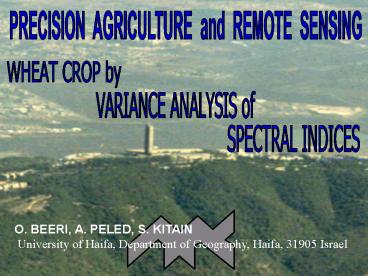 O' BEERI, A' PELED, S' KITAIN