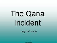 The Qana Incident