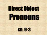 Direct Object
