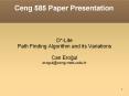 Ceng 585 Paper Presentation PowerPoint PPT Presentation