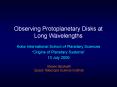 Observing Protoplanetary Disks at Long Wavelengths PowerPoint PPT Presentation