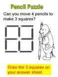 Can you move 4 pencils to make 3 squares PowerPoint PPT Presentation