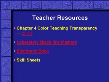 Teacher Resources
