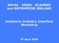 ROYAL IRISH ACADEMY PowerPoint PPT Presentation