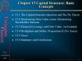 Chapter 15 Capital Structure: Basic Concepts PowerPoint PPT Presentation