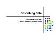 Describing Data