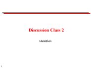 Discussion Class 2