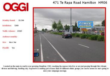 HM06 471 Te Rapa Road