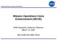 Mission Operations Voice Enhancement MOVE PowerPoint PPT Presentation