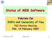 INFN and University of Pisa