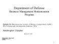 Department of Defense Business Management Modernization Program PowerPoint PPT Presentation