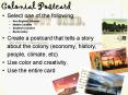 Colonial Postcard PowerPoint PPT Presentation