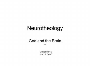 Neurotheology