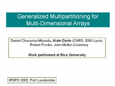 Multipartitioning:%20A%20Data%20Mapping%20Technique%20for%20Line-Sweep%20Computations