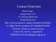 Course Overview