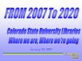 Current planning for space renovation within Morgan Library should continue to emphasize space that addresses student needs and supports collaborative learning.  -COLORADO STATE UNIVERSITY LIBRARIES EVALUATION AND SUGGESTIONS FOR EFFECTIVE AND SUSTAINABL PowerPoint PPT Presentation