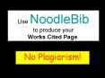 Use NoodleBib to produce your Works Cited Page. PowerPoint PPT Presentation