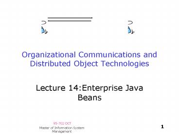 Organizational Communications and Distributed Object Technologies