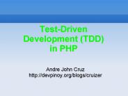 Test-Driven Development (TDD) in PHP