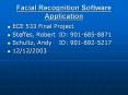 Facial Recognition Software Application PowerPoint PPT Presentation