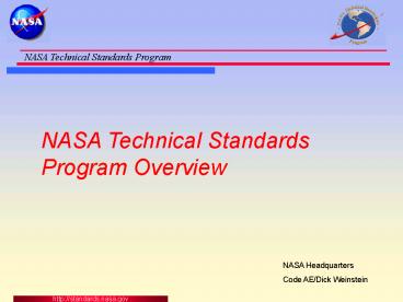 NASA Technical Standards Program Overview