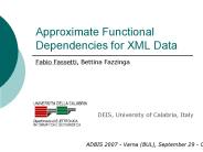 Approximate Functional Dependencies for XML Data