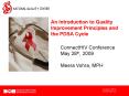 An Introduction to Quality Improvement Principles and the PDSA Cycle PowerPoint PPT Presentation