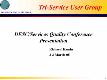 DESCServices Quality Conference Presentation