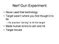 Nerf Gun Experiment PowerPoint PPT Presentation