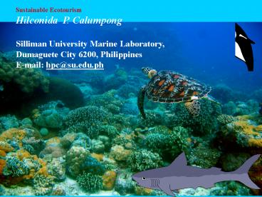 Sustainable Ecotourism