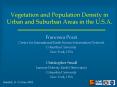 Vegetation and Population Density in Urban and Suburban Areas in the U.S.A. PowerPoint PPT Presentation