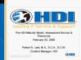 The HDI Maturity Model, Assessment Service PowerPoint PPT Presentation