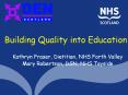 Building Quality into Education PowerPoint PPT Presentation