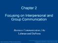 Chapter%202%20Focusing%20on%20Interpersonal%20and%20Group%20Communication PowerPoint PPT Presentation