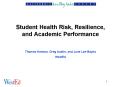 Student Health Risk, Resilience, and Academic Performance PowerPoint PPT Presentation