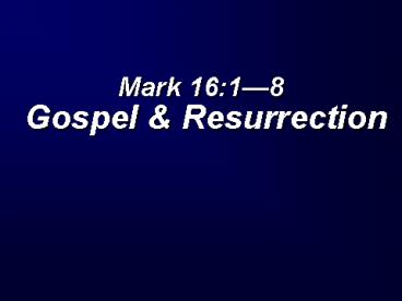 Mark 16:18 Gospel