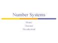 Number Systems PowerPoint PPT Presentation