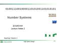Number Systems PowerPoint PPT Presentation