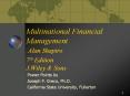 Multinational Financial Management Alan Shapiro 7th Edition J.Wiley PowerPoint PPT Presentation