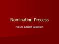 Nominating Process PowerPoint PPT Presentation