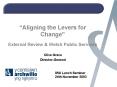 Aligning the Levers for Change External Review PowerPoint PPT Presentation