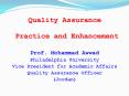 Quality Assurance PowerPoint PPT Presentation