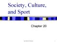 Society, Culture, and Sport PowerPoint PPT Presentation