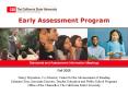 Early Assessment Program PowerPoint PPT Presentation