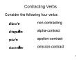 Contracting Verbs PowerPoint PPT Presentation
