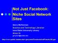 Not Just Facebook: PowerPoint PPT Presentation